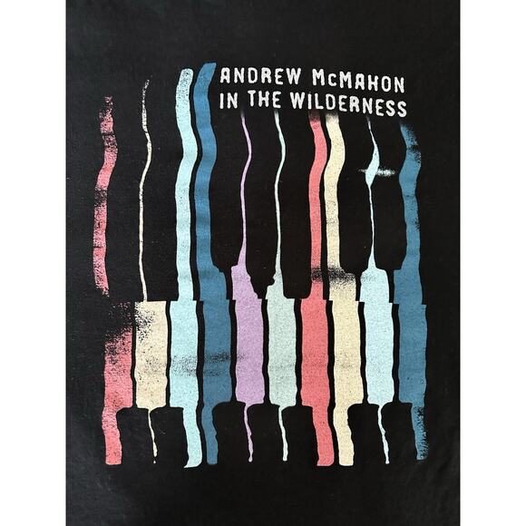 Andrew McMahon in the Wilderness Zombies in America Tour T-shirt Piano Large - Picture 3 of 6